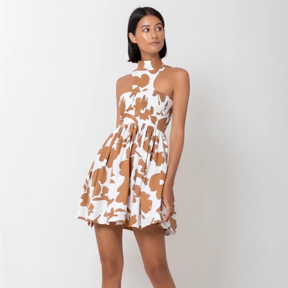 S/W/F Halterneck Cut Out Mini